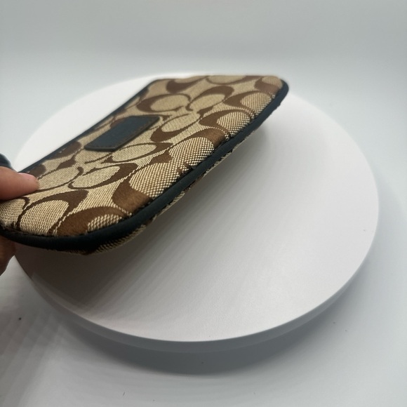 Brown vintage coach  Signature Wristlet - Picture 3 of 5
